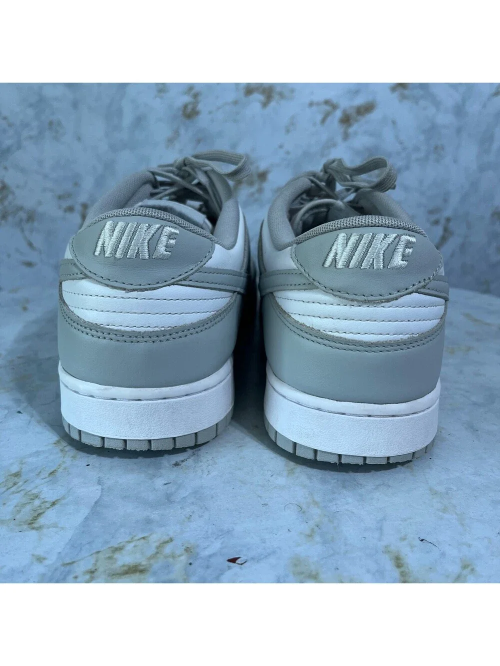Nike Dunk Low Men's Size 14 Shoes White Gray Athletic Low Top Trainer Sneakers